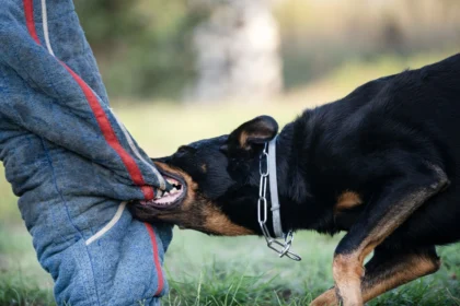 how to stop a dog from biting dog biting training sleeve during obedience training